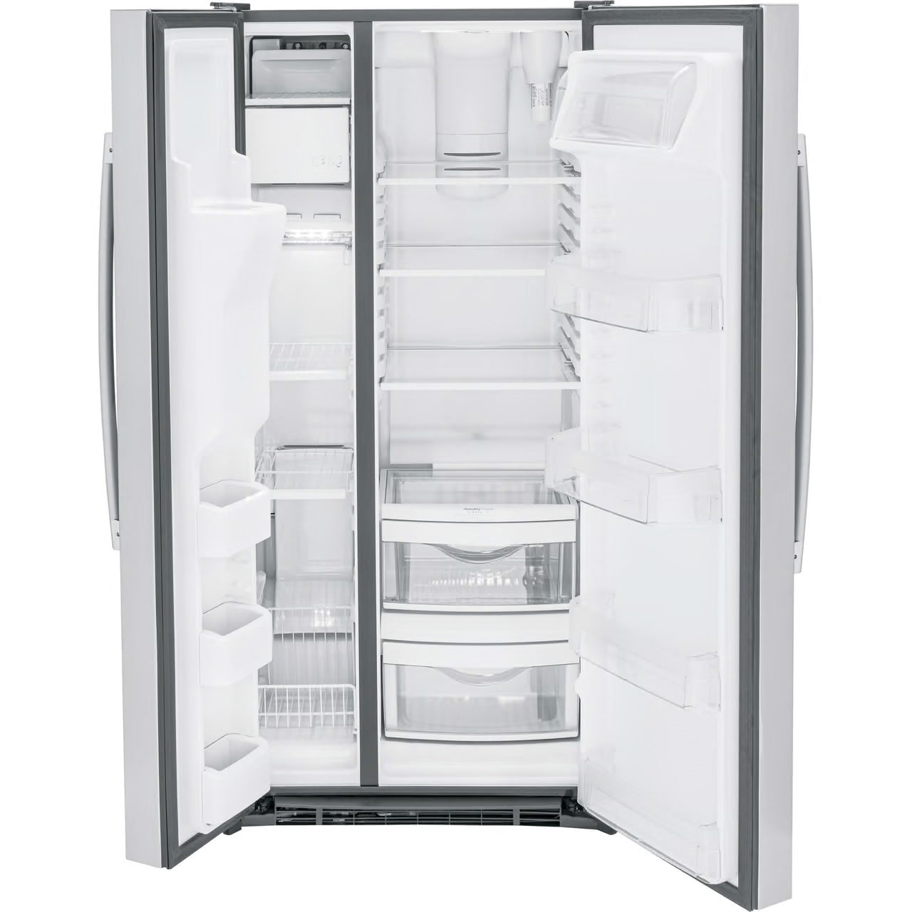 23.0 cu. ft. Side by Side Refrigerator in Fingerprint Resistant Stainless Steel, Standard Depth