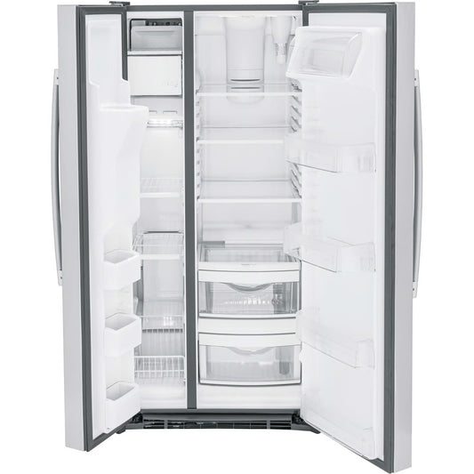 23.0 cu. ft. Side by Side Refrigerator in Fingerprint Resistant Stainless Steel, Standard Depth