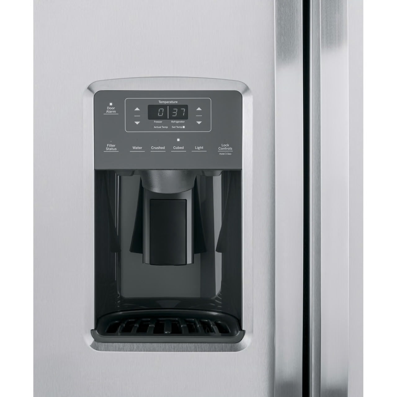 23.0 cu. ft. Side by Side Refrigerator in Fingerprint Resistant Stainless Steel, Standard Depth