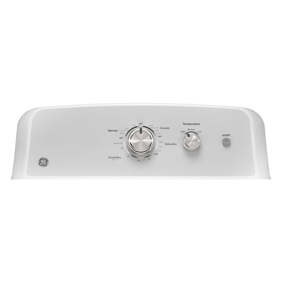 7.2 cu. ft. vented Electric Dryer in White with Auto Dry and 120ft Venting