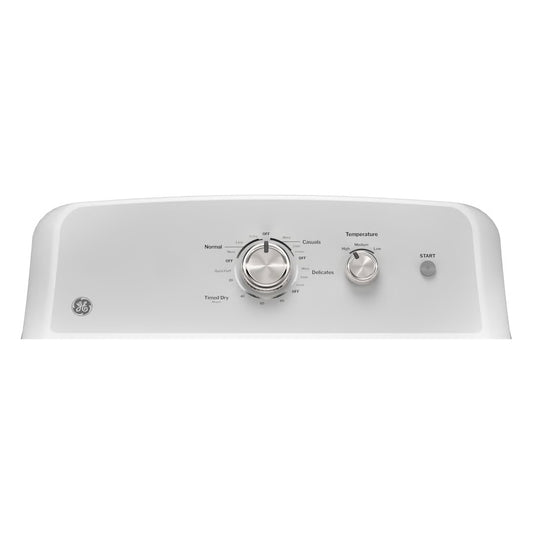 7.2 cu. ft. vented Electric Dryer in White with Auto Dry and 120ft Venting