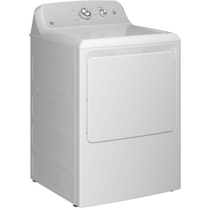 Secadora eléctrica ventilada de 7,2 pies cúbicos en color blanco con secado automático y ventilación de 120 pies