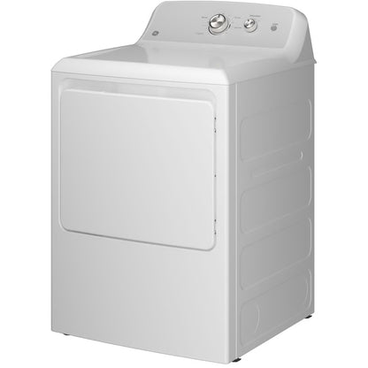 Secadora eléctrica ventilada de 7,2 pies cúbicos en color blanco con secado automático y ventilación de 120 pies