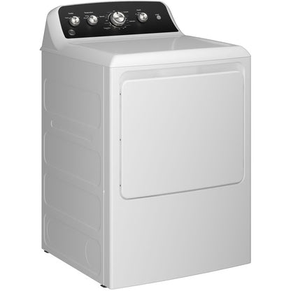 Secadora eléctrica ventilada de 7.2 pies cúbicos en color blanco con secado automático y rotación prolongada