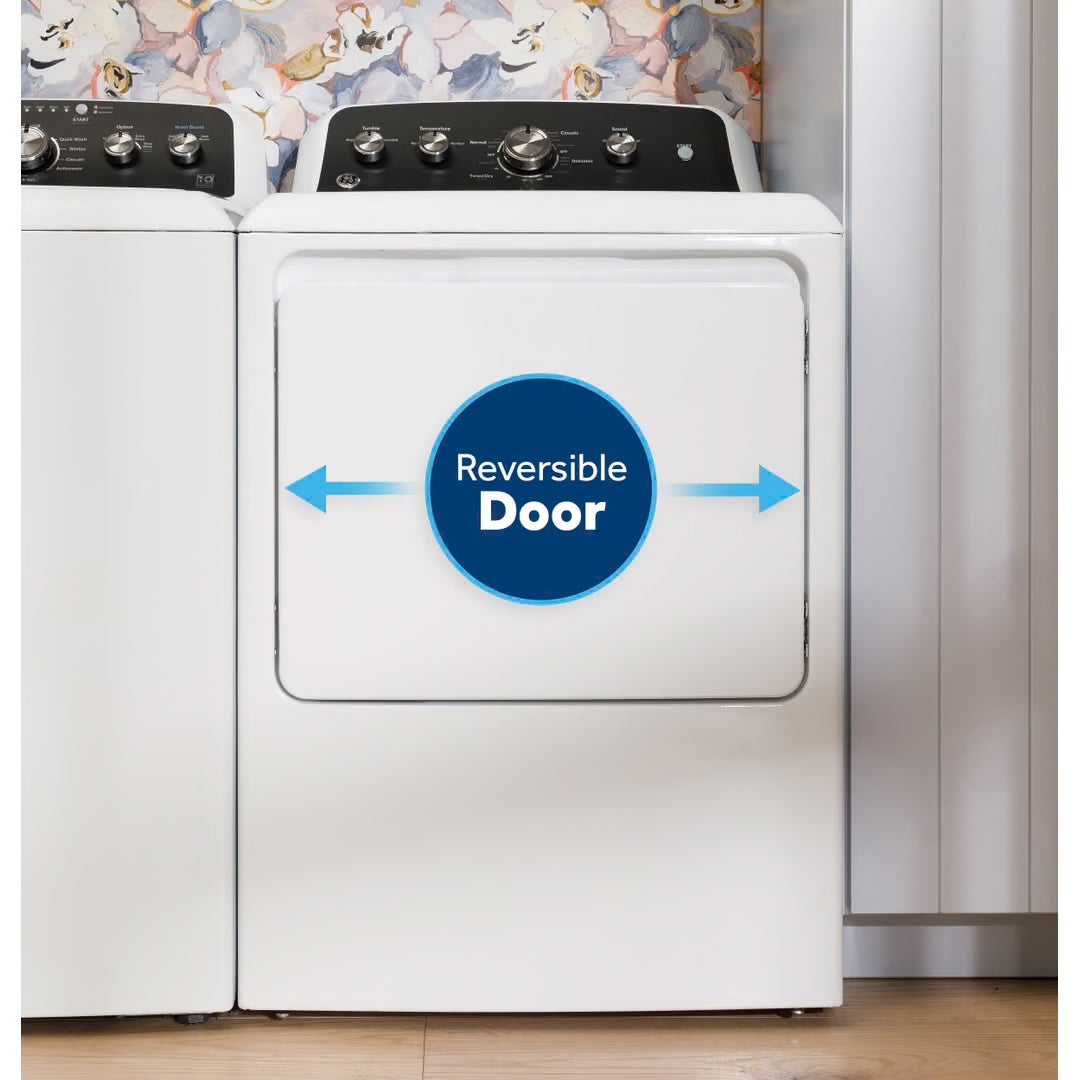 7.2 cu. ft. vented Electric Dryer in White with Auto Dry and Extended Tumble