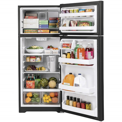 17.5 cu. ft. Top Freezer Refrigerator in Black
