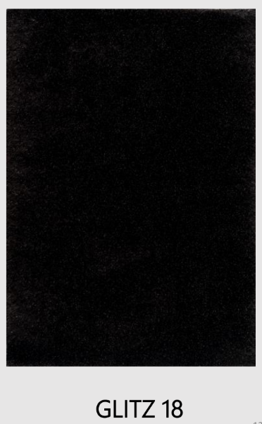 Glitz Black Plush Area Rug
