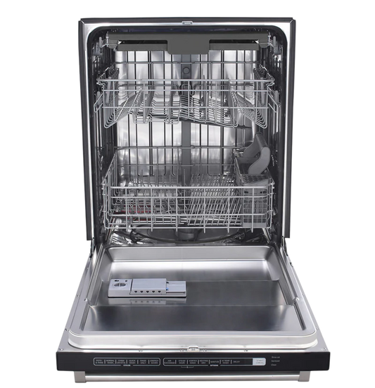 24-in Top Control Built-in Dishwasher With Third Rack ( Stainless steel ) , 45-Decibel Very Quiet Sound Level