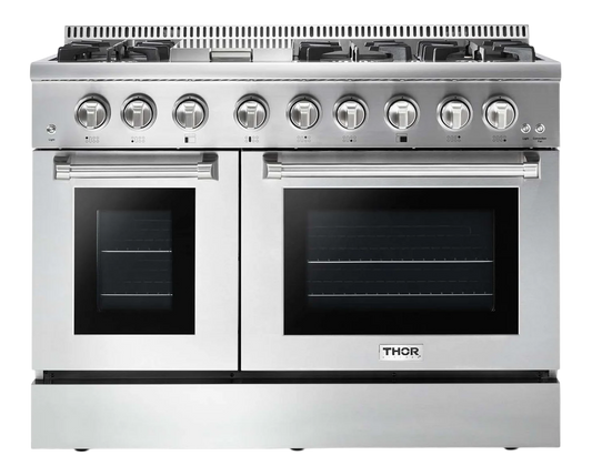 48 Inch Dual Fuel Range in Stainless Steel - Professional