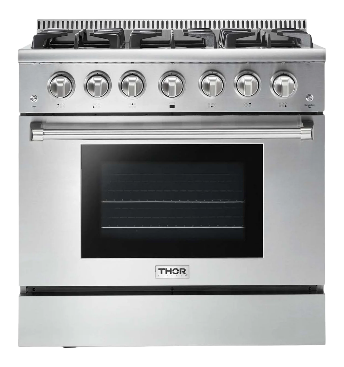 36-in 6 burners 5.2-cu ft Freestanding Natural Gas Range ( Stainless Steel )