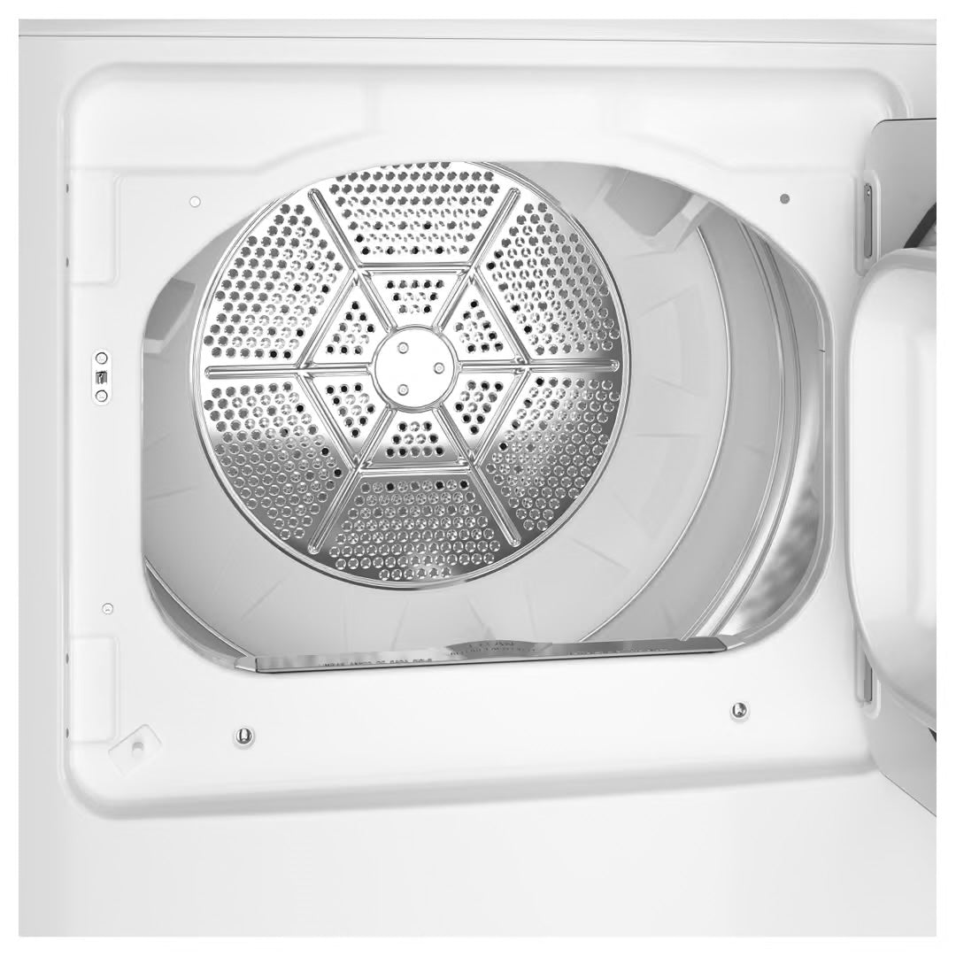 6.2 cu. ft. vented Electric Dryer in White with Auto Dry