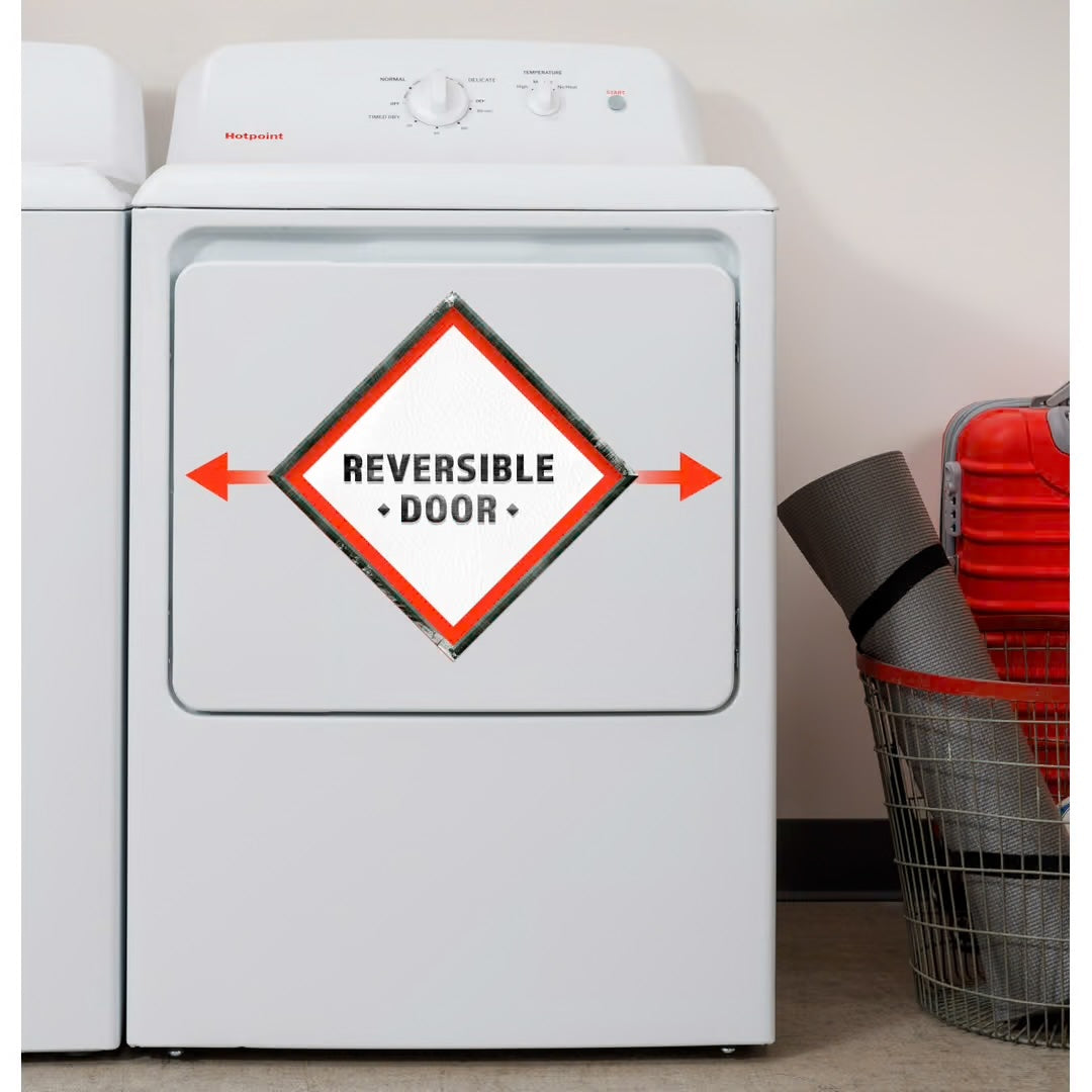6.2 cu. ft. vented Electric Dryer in White with Auto Dry