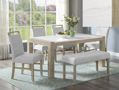 Hazel Marble 5 PC Dining Group
