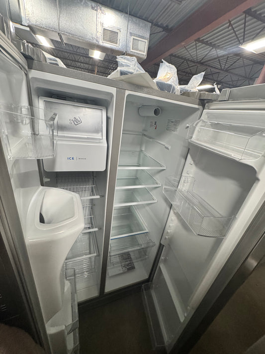 26 cu. ft. Standard Depth Side by Side Refrigerator in Stainless OUTLET
