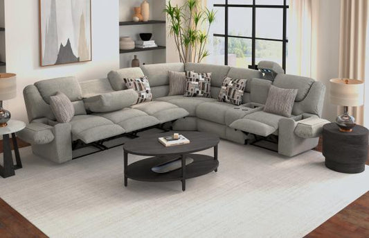 Quinn 3 PC Power Sectional w/Heat & Massage