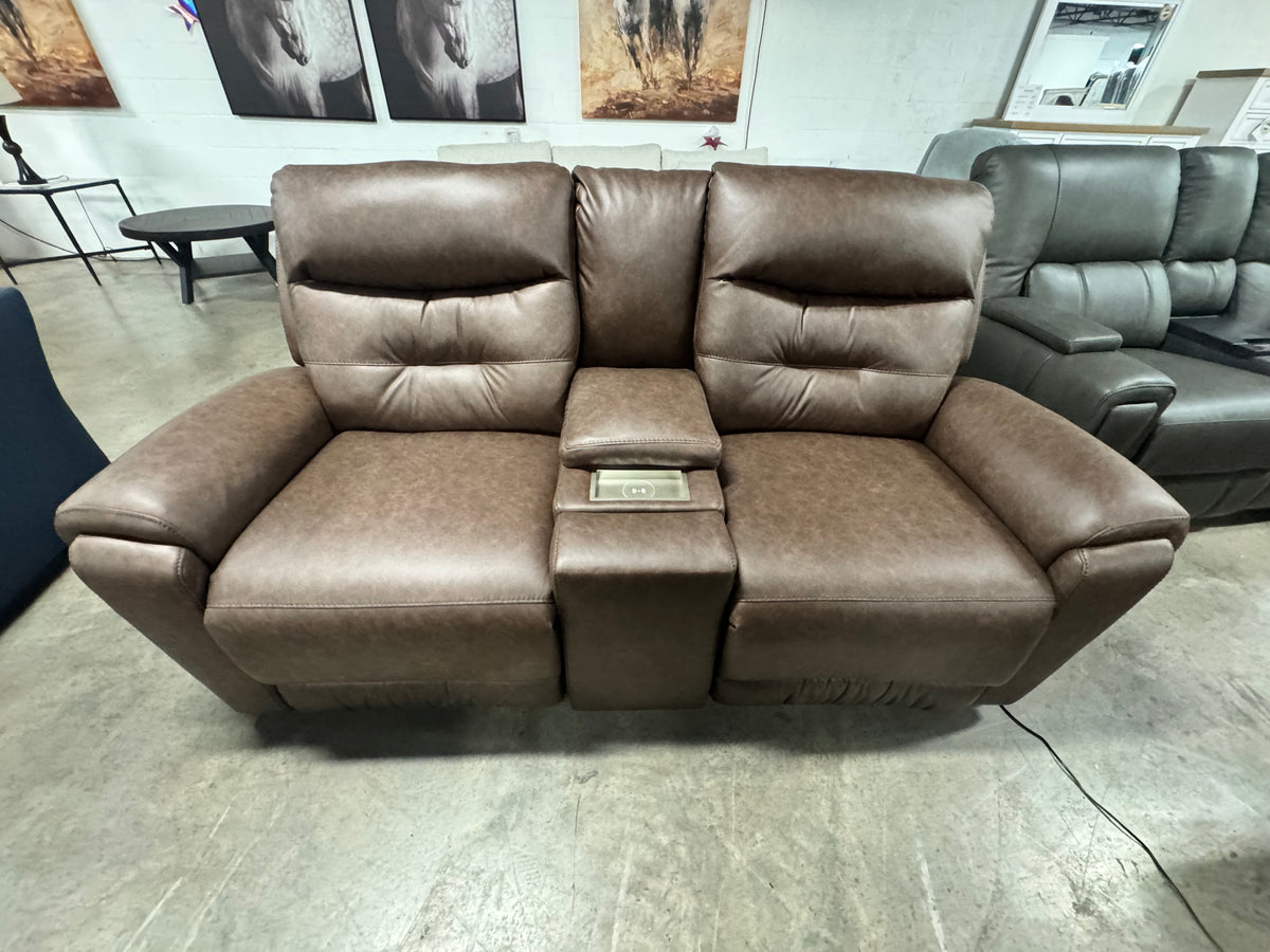Point Break Triple Power Reclining Console Loveseat OUTLET