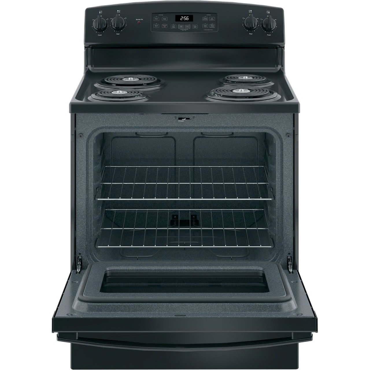 30 in. 4 Burner Element Free-Standing Electric Range in Black