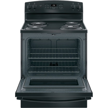 30 in. 4 Burner Element Free-Standing Electric Range in Black
