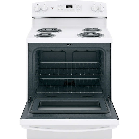 30 in. 4 Burner Element Free-Standing Electric Range in White