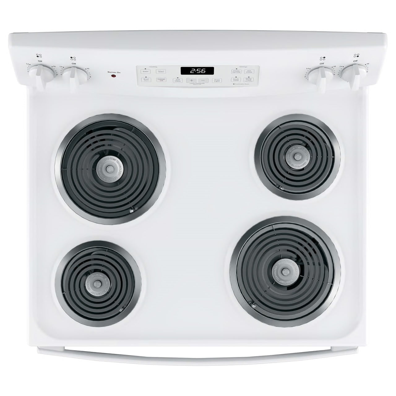 30 in. 4 Burner Element Free-Standing Electric Range in White