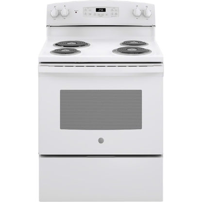 30 in. 4 Burner Element Free-Standing Electric Range in White