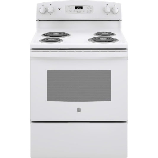 30 in. 4 Burner Element Free-Standing Electric Range in White