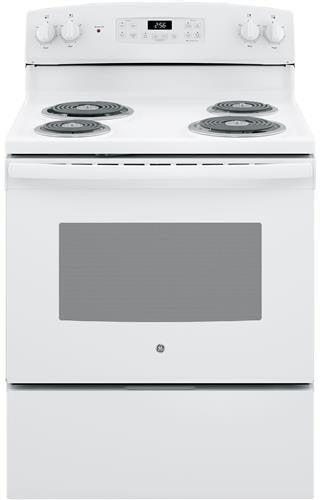 30 in. 4 Burner Element Free-Standing Electric Range in Black