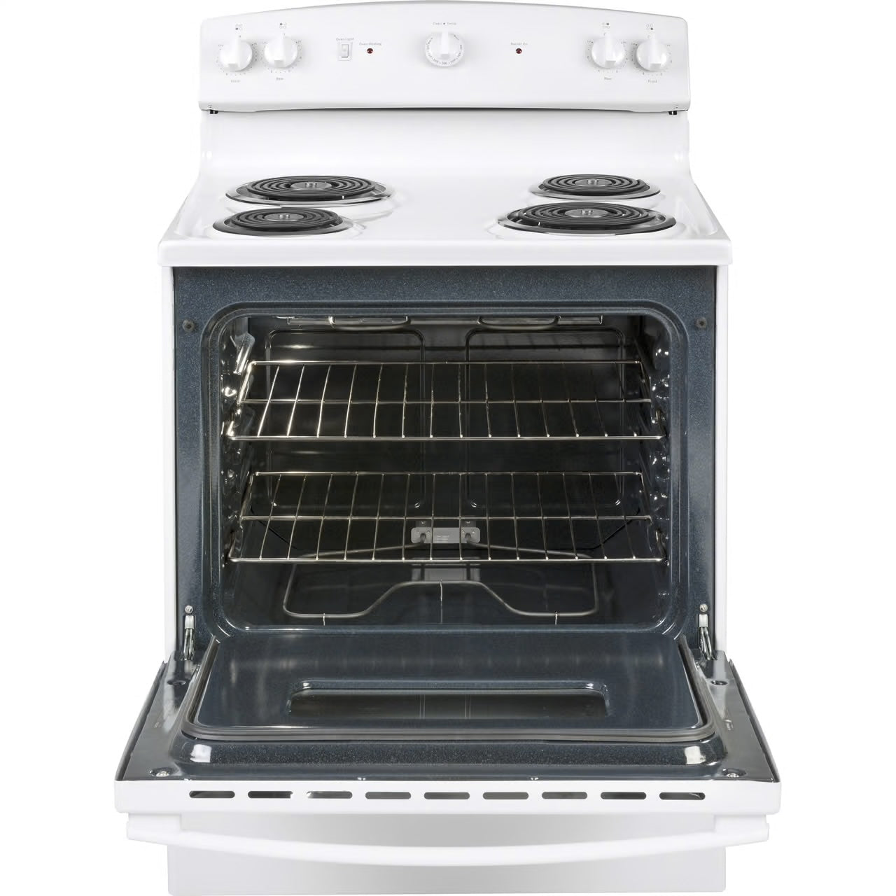 30 in. 4 Burner Element Free-Standing Electric Range in White