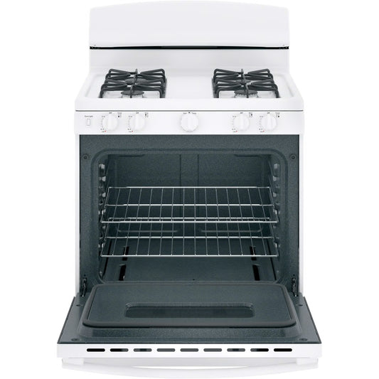 30 in. 4.8 cu. ft. Freestanding Gas Range in White