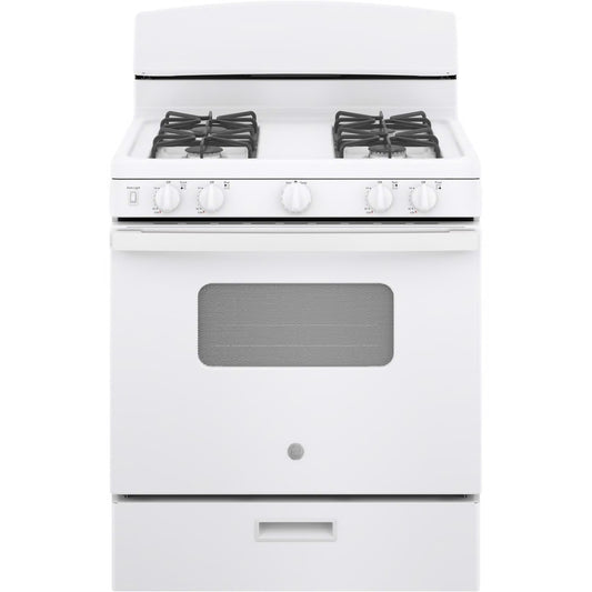 30 in. 4.8 cu. ft. Freestanding Gas Range in White