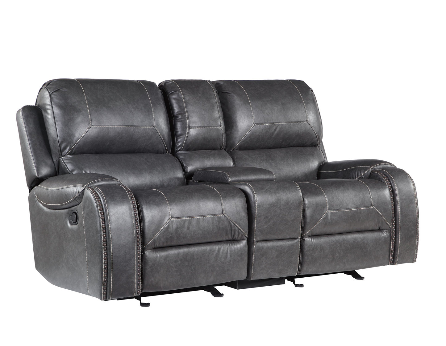 Keily Glider Reclining Console Loveseat