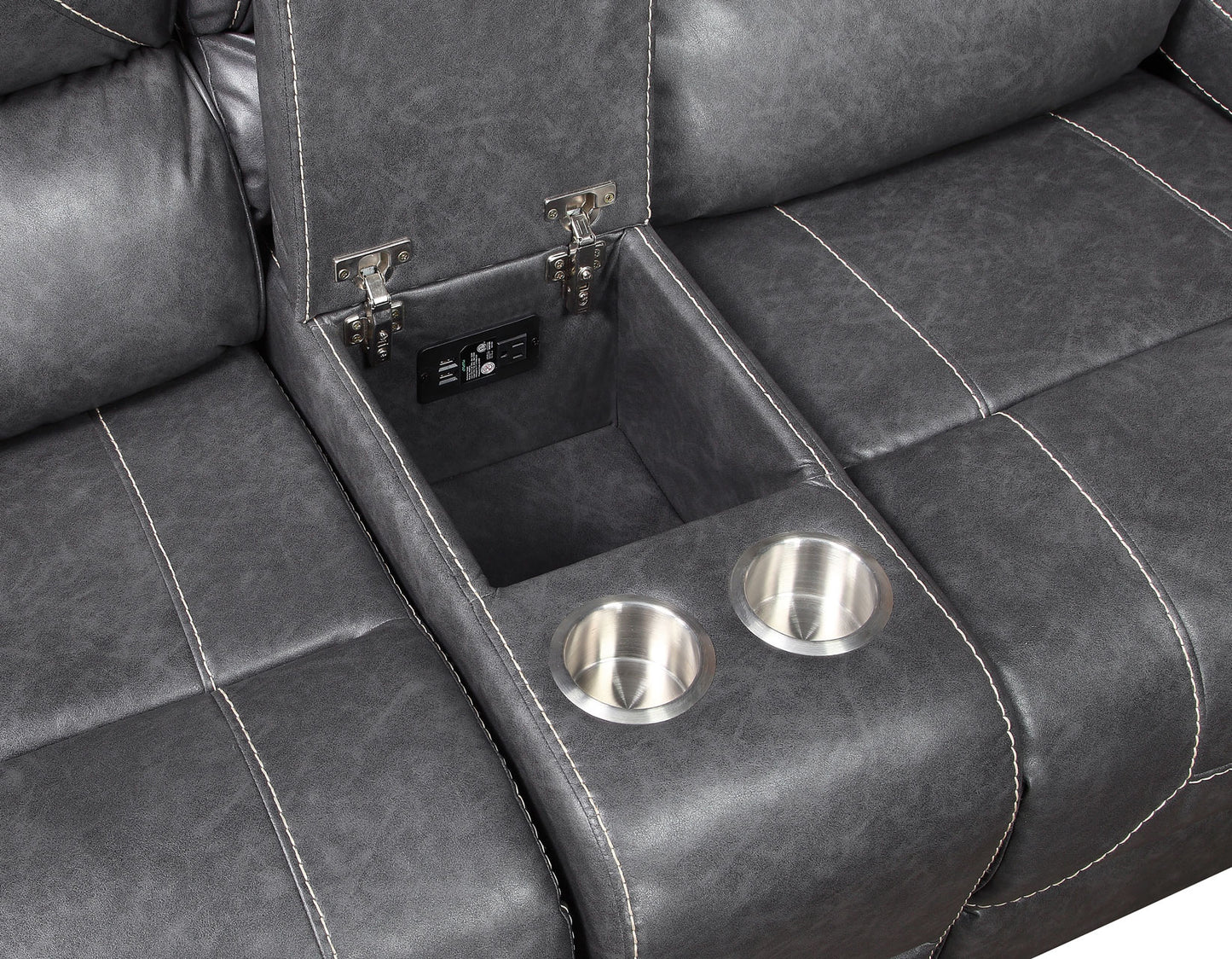 Keily Glider Reclining Console Loveseat