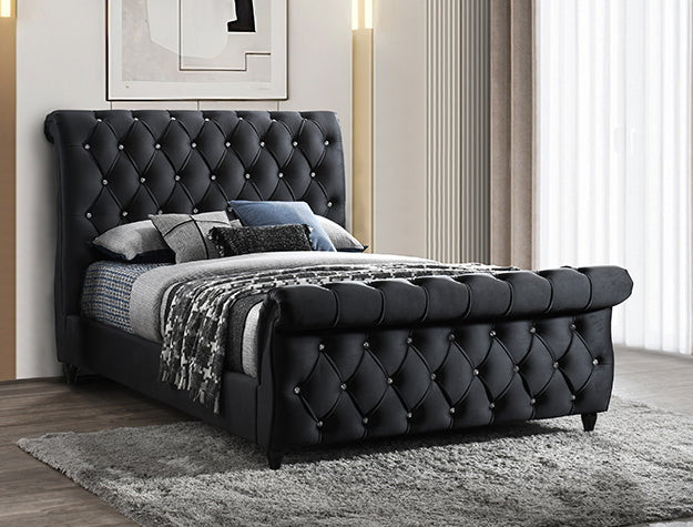 Kyrie Upholstered Sleigh Bed