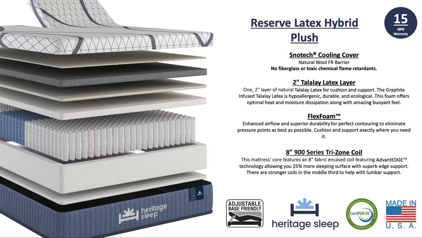 Heritage Sleep - Autograph Collection - Reserve Latex Hybrid Plush
