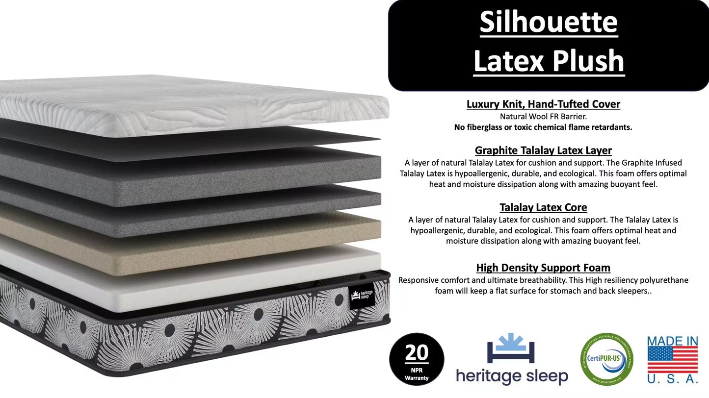 Heritage Sleep - Silhouette Collection - Latex Plush