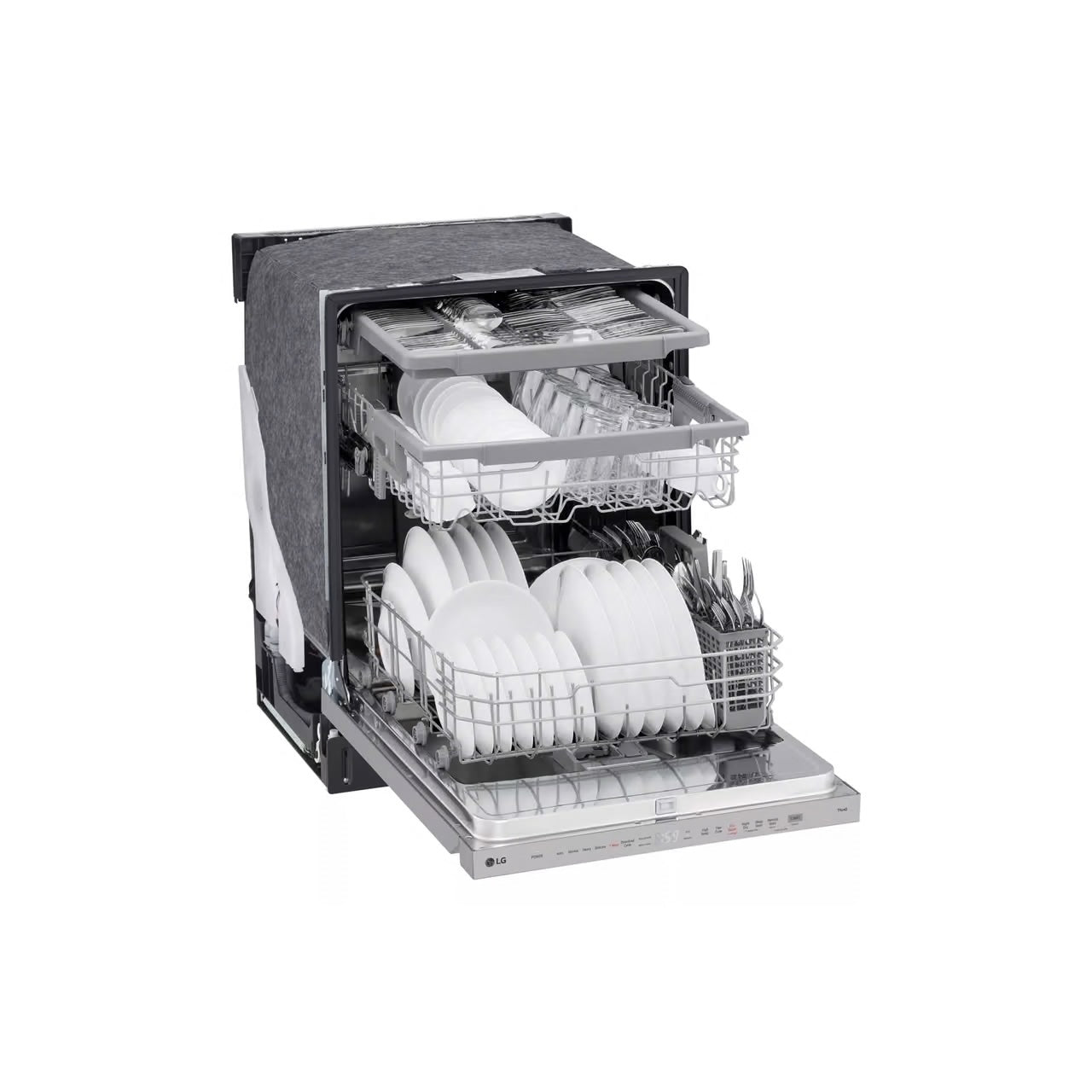 24 in. Top Control Smart Wi-Fi Enabled Dishwasher, QuadWash Pro, Dynamic Heat Dry, 3rd Rack, PrintProof Stainless Steel