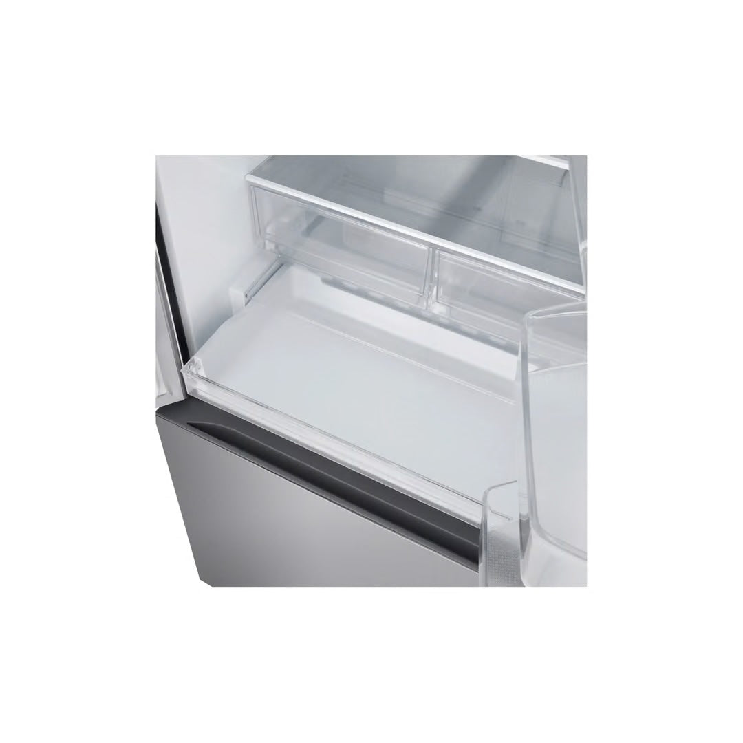 33 in. 25.1 Cu. Ft. Standard Depth French Door Refrigerator in Print Proof Stainless Steel with Filtered Ice and Water