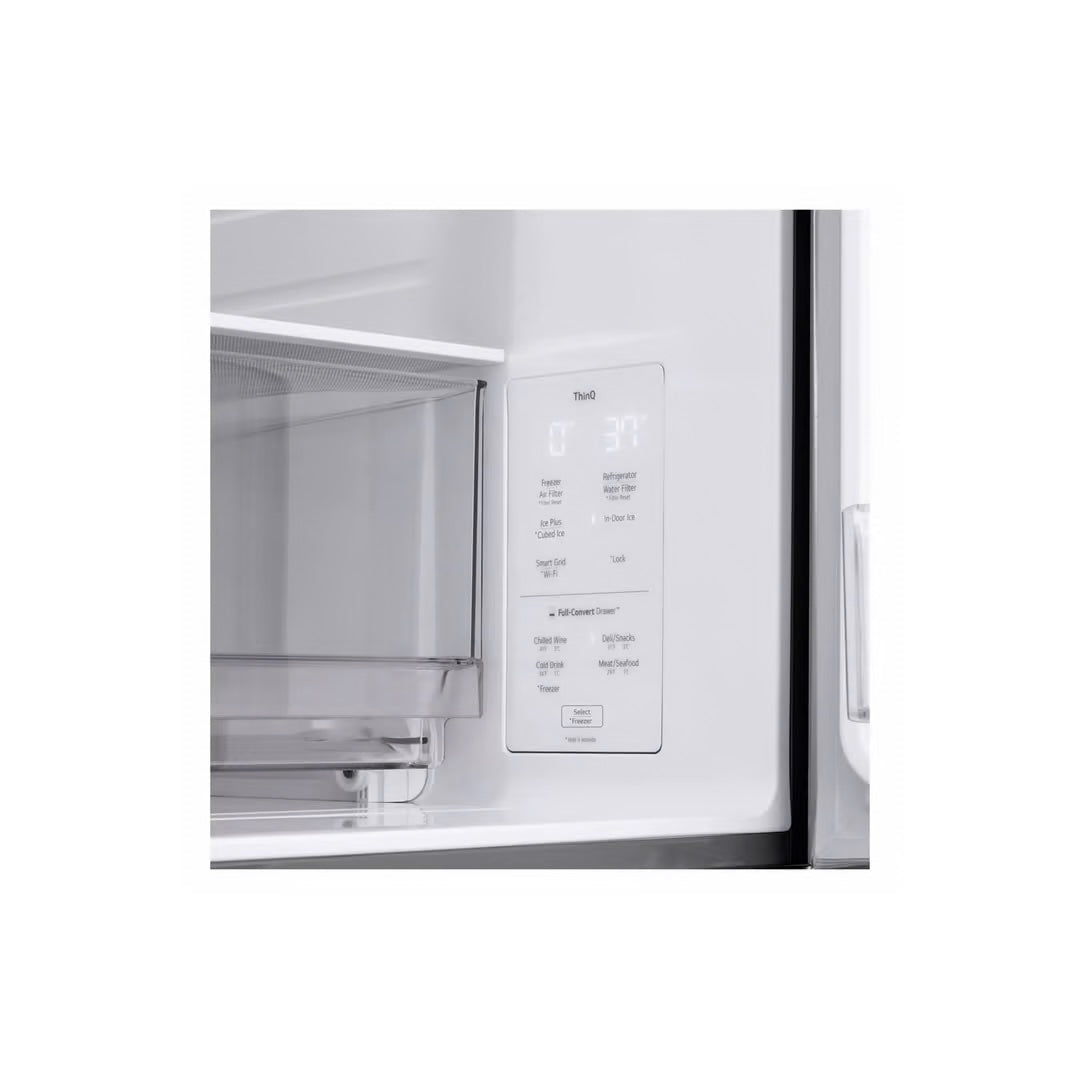 29 cu. ft. SMART Standard Depth MAX French Door Refrigerator with Full Convert Drawer in PrintProof Stainless Steel