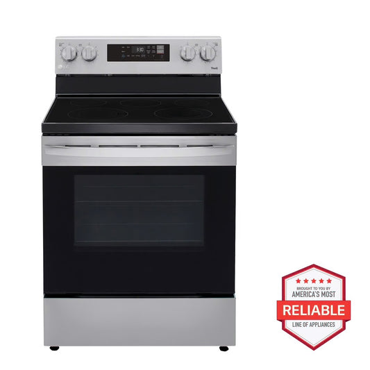 6.3 cu.ft. Single Oven Electric Range with EasyClean, Wi-Fi Enabled in Stainless Steel