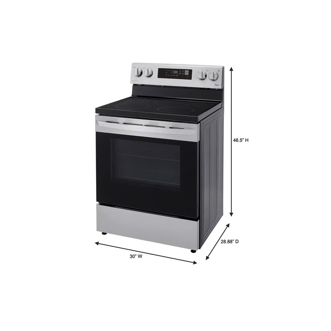 6.3 cu.ft. Single Oven Electric Range with EasyClean, Wi-Fi Enabled in Stainless Steel