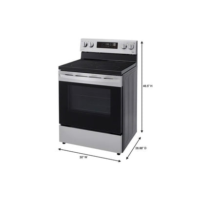 6.3 cu.ft. Single Oven Electric Range with EasyClean, Wi-Fi Enabled in Stainless Steel