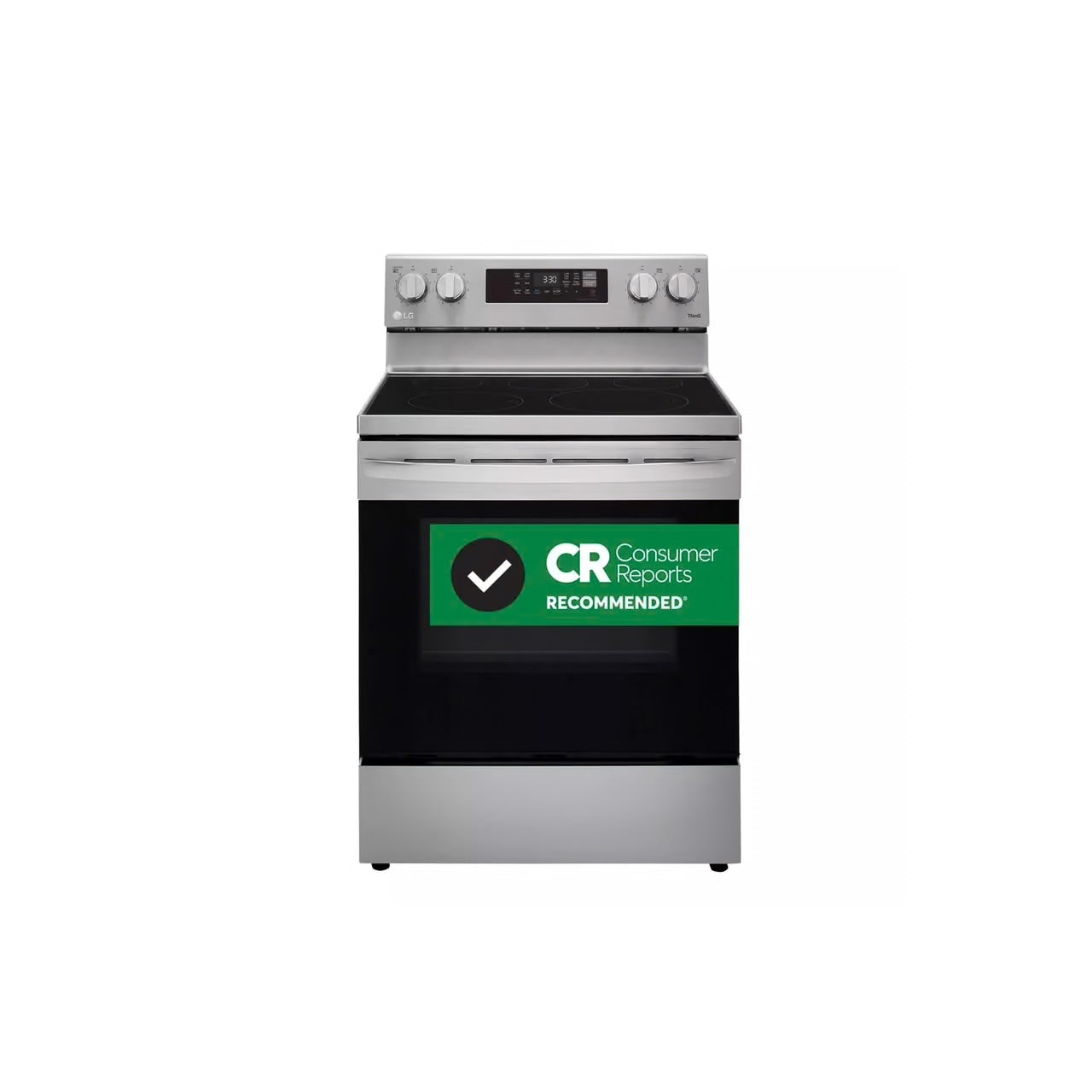 30 in. 6.3 cu. ft. Smart Wi-Fi Enabled Fan Convection Electric Range Oven with AirFry and EasyClean in. Stainless Steel