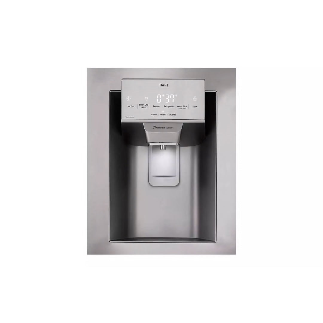 28 cu. ft. 3 Door French Door Refrigerator with Ice and Water with Single Ice in Stainless Standard Depth