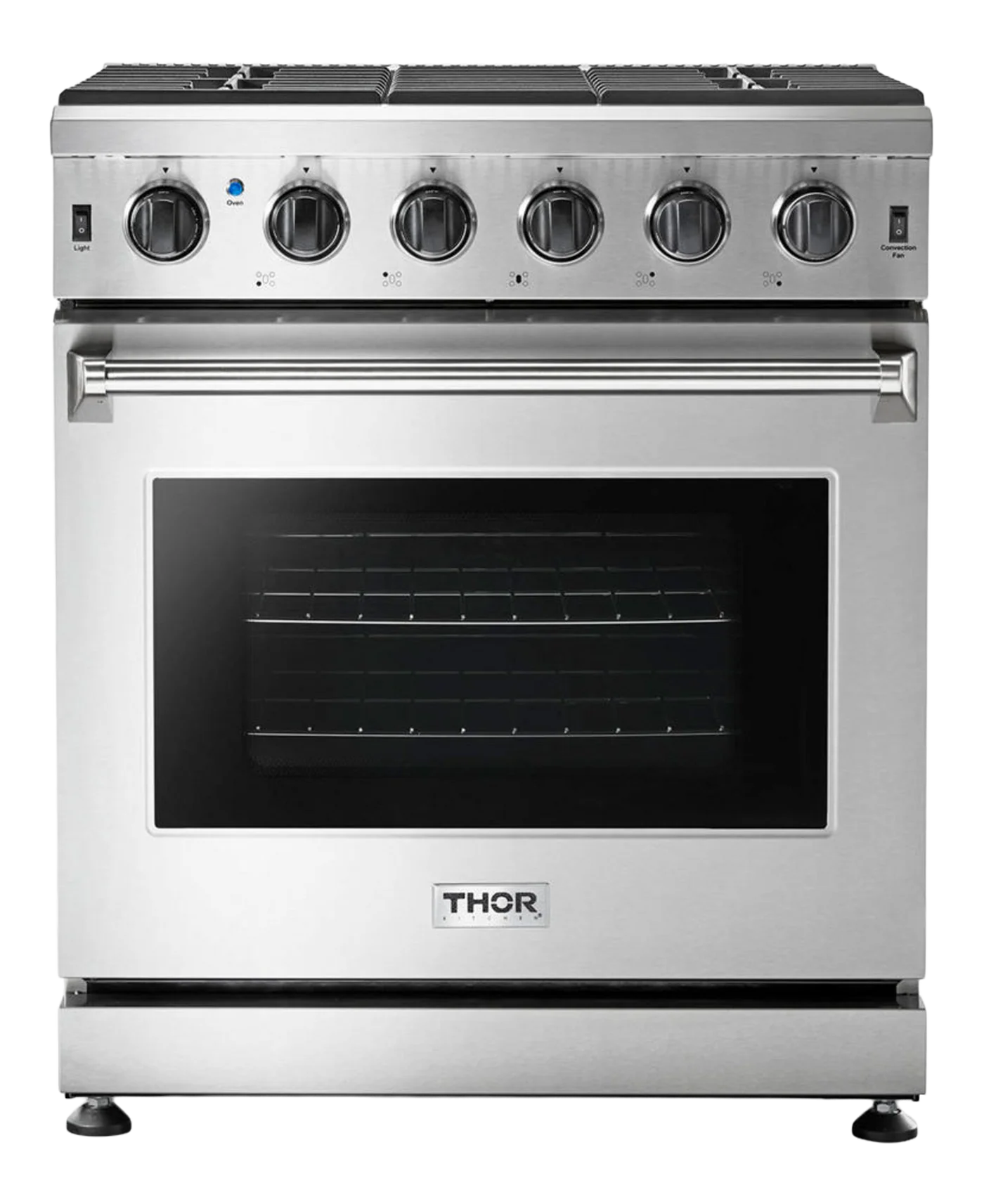 30-in 5 burners 4.5-cu ft Freestanding Liquid Propane Gas Range (Stainless steel)