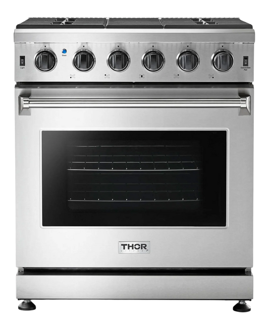 30-in 5 burners 4.5-cu ft Freestanding Liquid Propane Gas Range (Stainless steel)
