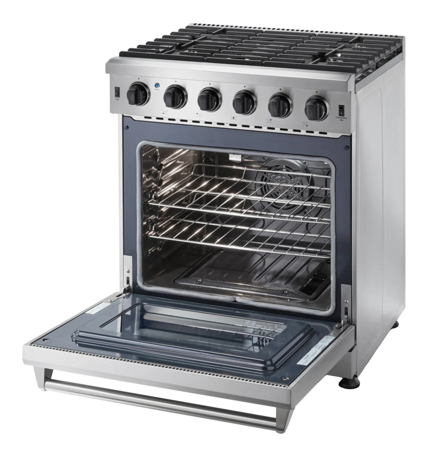 30-in 5 burners 4.5-cu ft Freestanding Liquid Propane Gas Range (Stainless steel)