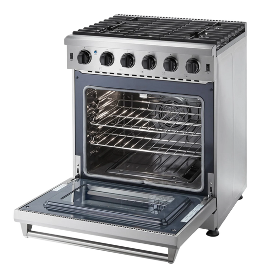 30-in 5 burners 4.5-cu ft Freestanding Liquid Propane Gas Range (Stainless steel)