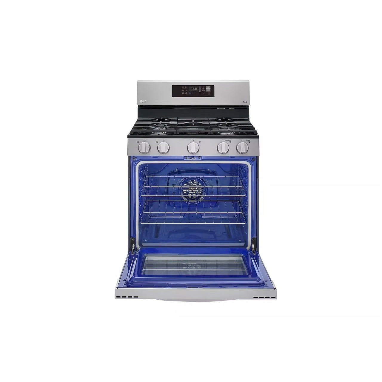 5.8 cu. ft. Smart Wi-Fi Enabled Fan Convection Gas Single Oven Range with AirFry and EasyClean in Stainless Steel