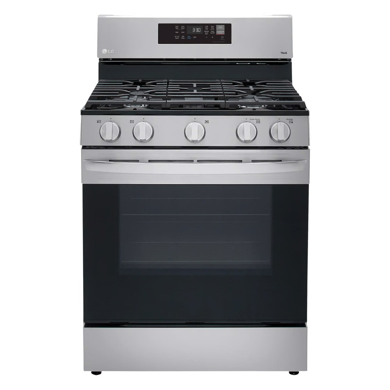 5.8 cu. ft. Smart Wi-Fi Enabled Fan Convection Gas Single Oven Range with AirFry and EasyClean in Stainless Steel