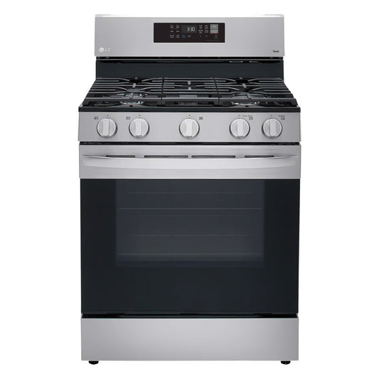 5.8 cu. ft. Smart Wi-Fi Enabled Fan Convection Gas Single Oven Range with AirFry and EasyClean in Stainless Steel